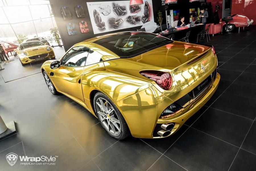  Ferrari California in Gold by WrapStyle 2016 года  (фото 5 из 5)